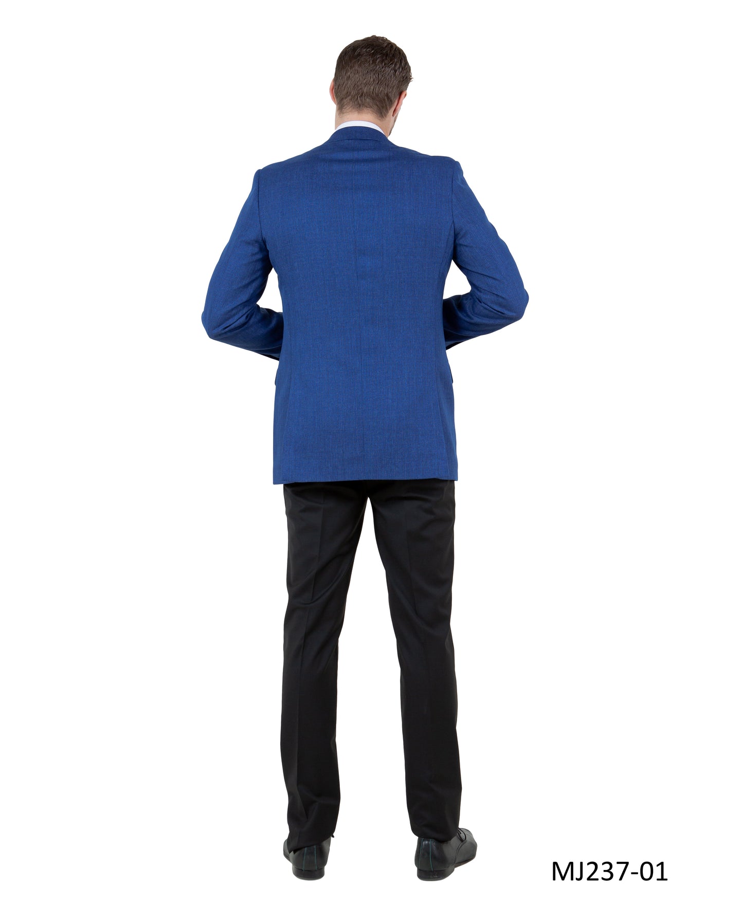 Blue Notch Lapel Modern Fit Zegarie Men's Jacket