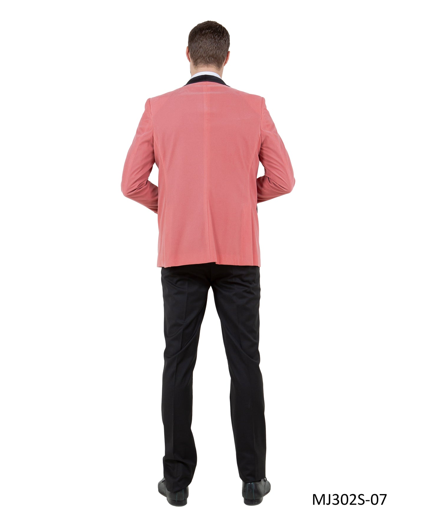 Mauve Velvet Satin Shawl Lapel Slim Fit Tazzio Men's Jacket With Matching Bowtie