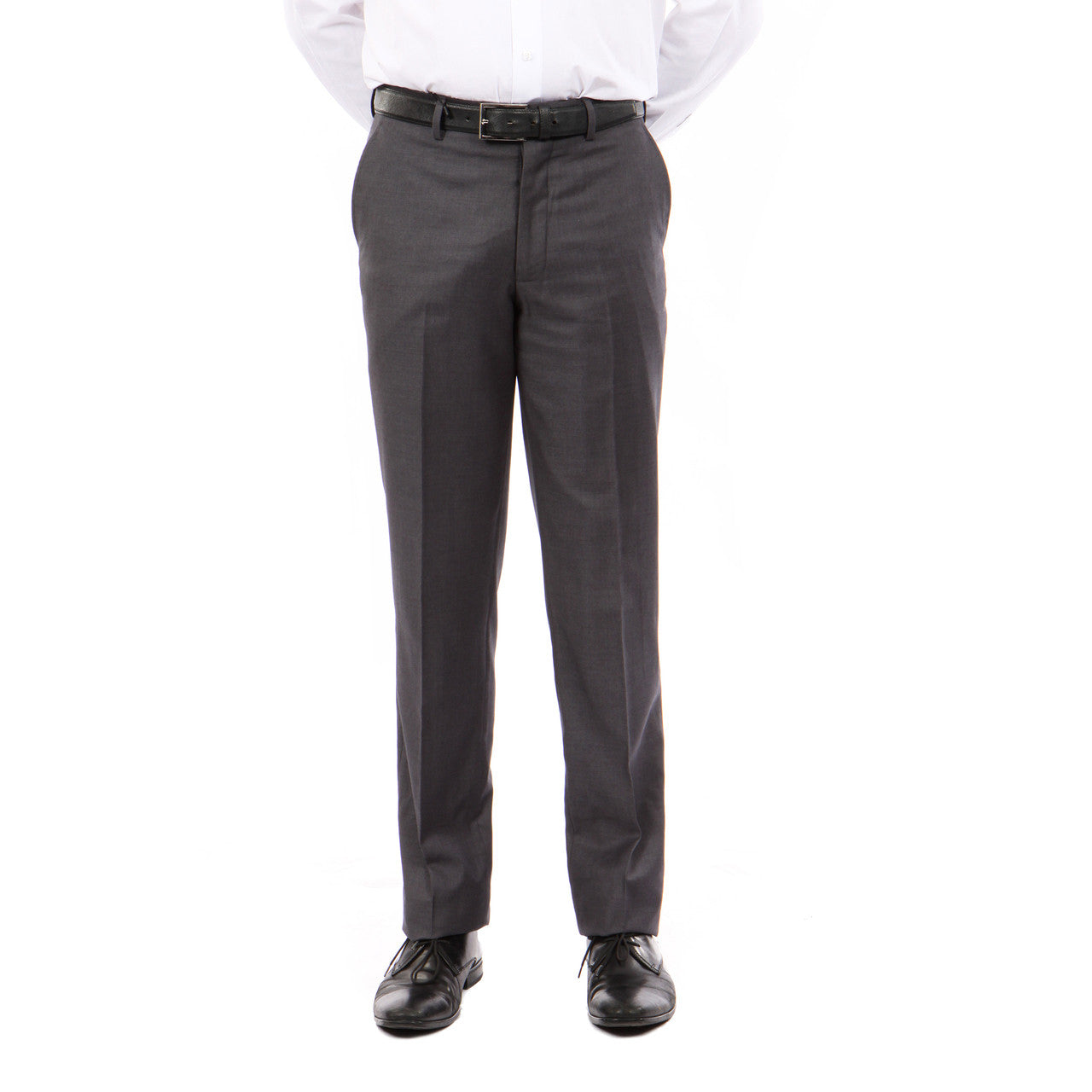 Solid Dark Grey Slim Fit Tazzio Men's Pants