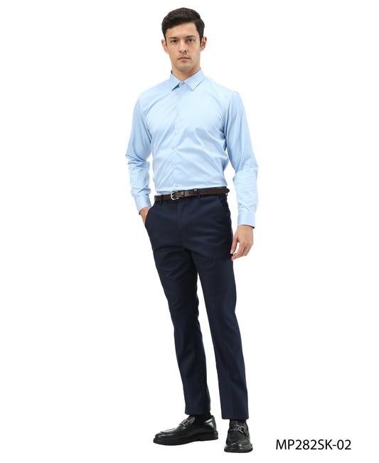 Premium Navy Skinny Fit Open Bottom Sean Alexander Men's Pants