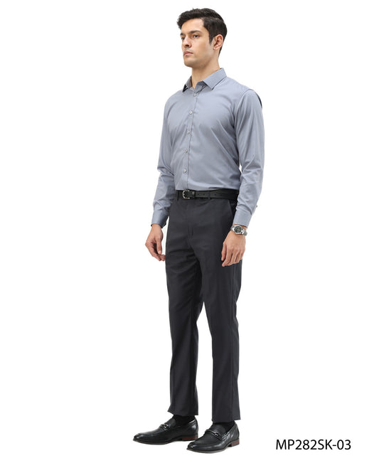 Premium Charcoal Grey Skinny Fit Open Bottom Sean Alexander Men's Pants