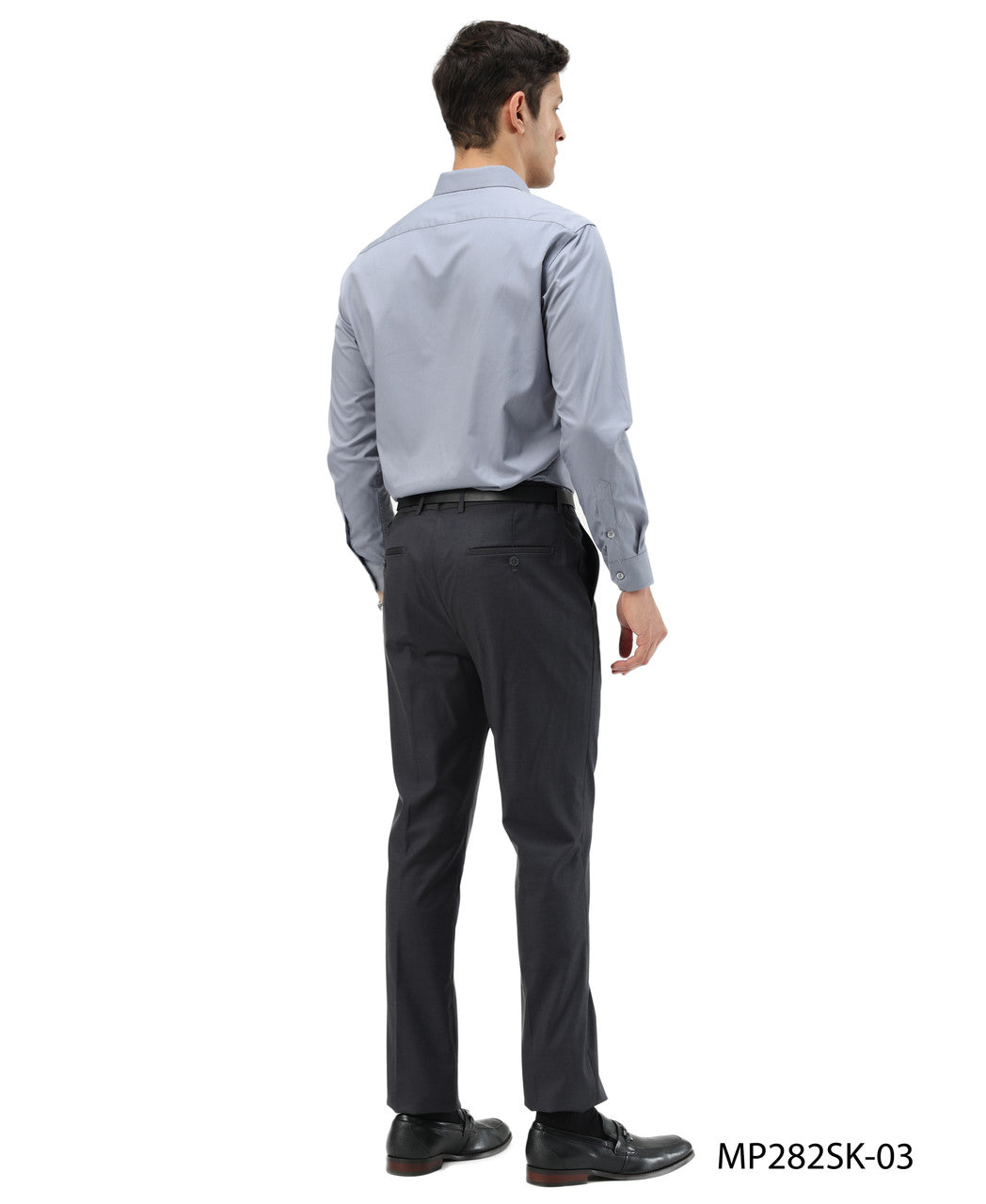 Premium Charcoal Grey Skinny Fit Open Bottom Sean Alexander Men's Pants