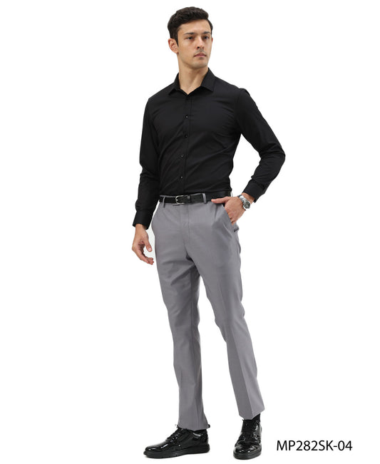 Premium Grey Skinny Fit Open Bottom Sean Alexander Men's Pants