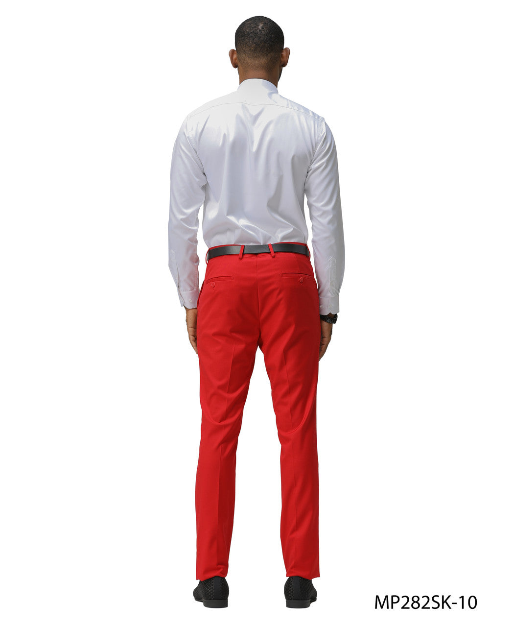 Premium Red Skinny Fit Open Bottom Sean Alexander Men's Pants