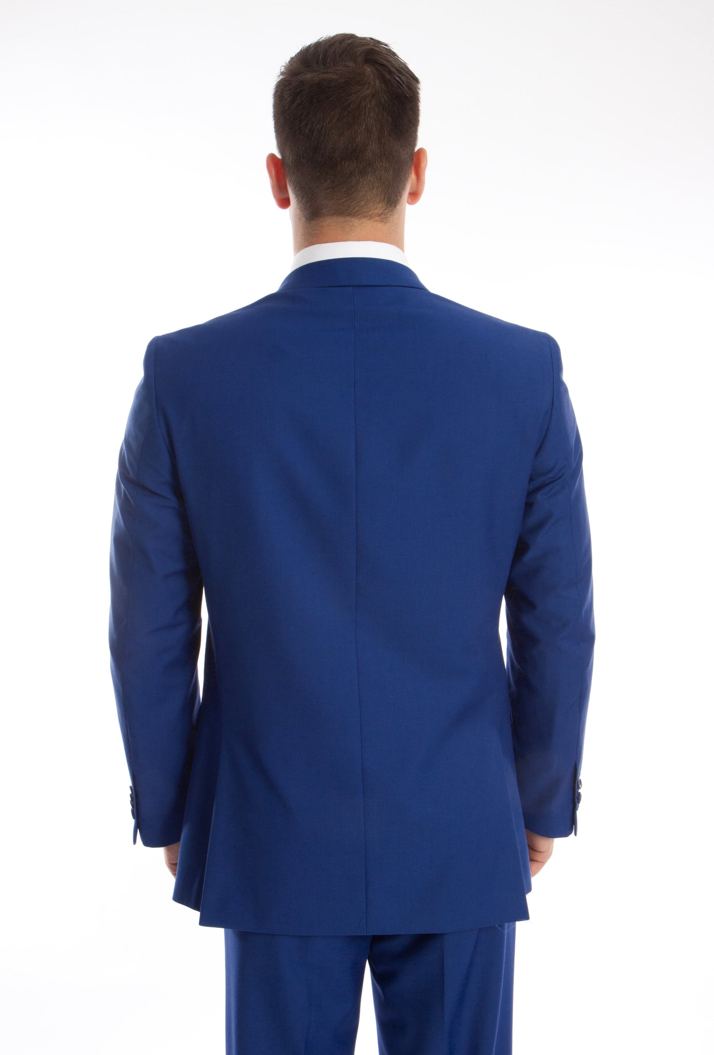 Solid Royal Blue Notch Lapel 2 Piece Slim Fit Tazzio Men's Suit