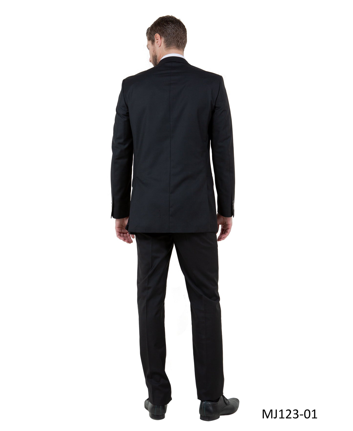 Black Notch Lapel Modern Fit Tazzio Men's Jacket