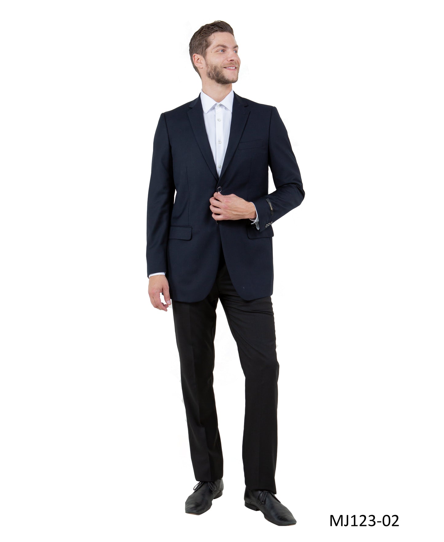 Navy Notch Lapel Modern Fit Tazzio Men's Jacket