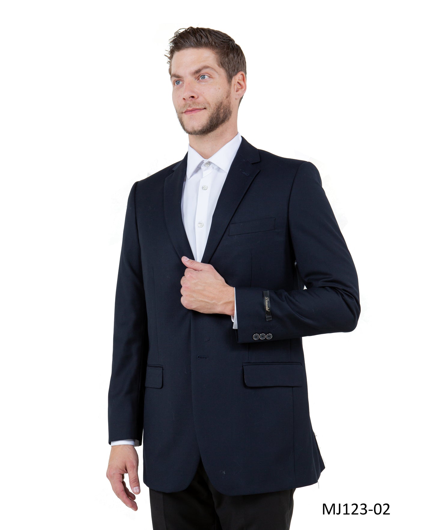 Navy Notch Lapel Modern Fit Tazzio Men's Jacket