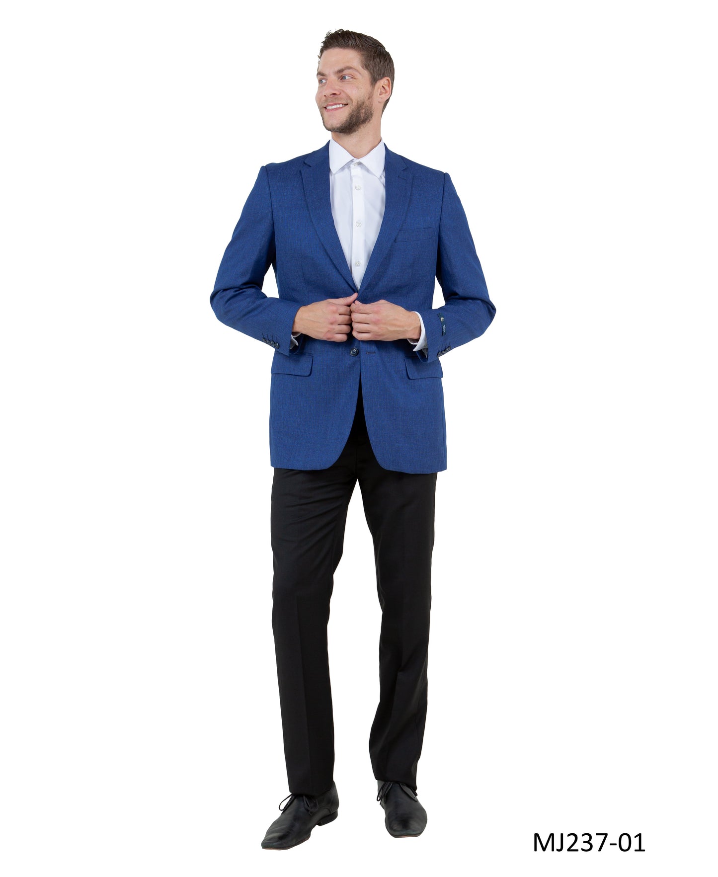 Blue Notch Lapel  Modern Fit Zegarie Men's Jacket