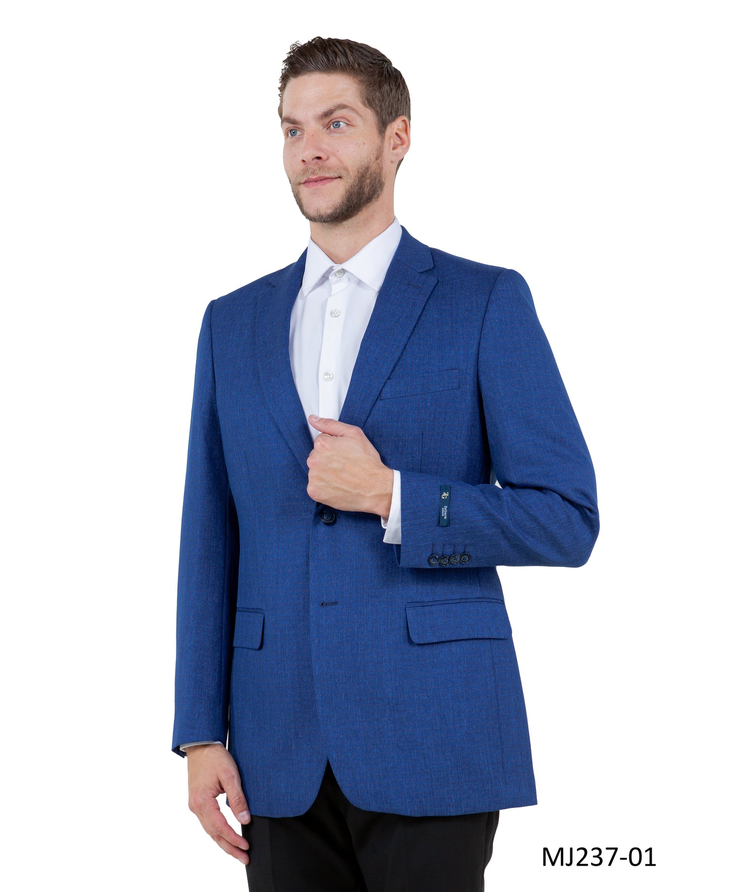 Blue Notch Lapel  Modern Fit Zegarie Men's Jacket