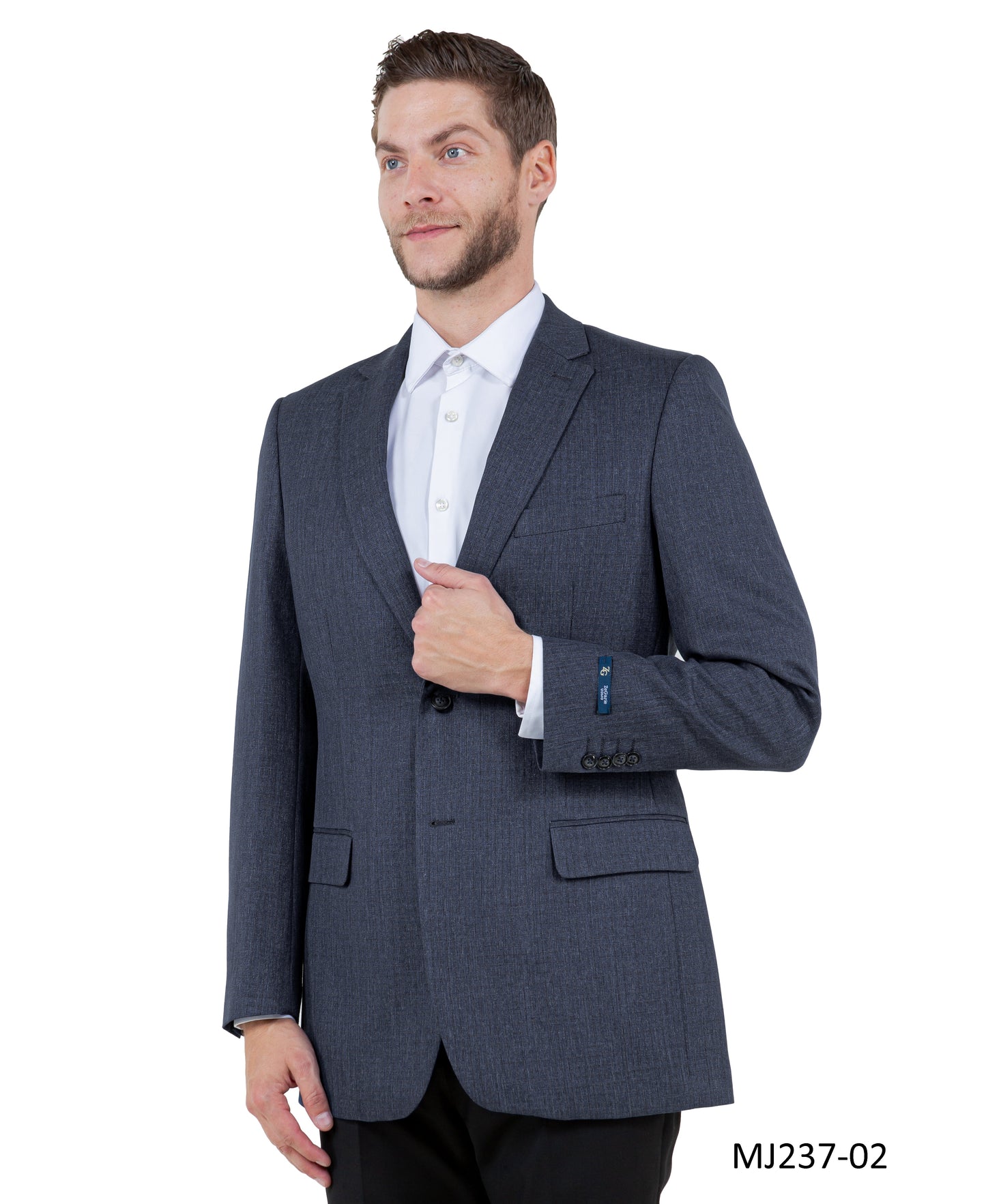 Grey Notch Lapel  Modern Fit Zegarie Men's Jacket