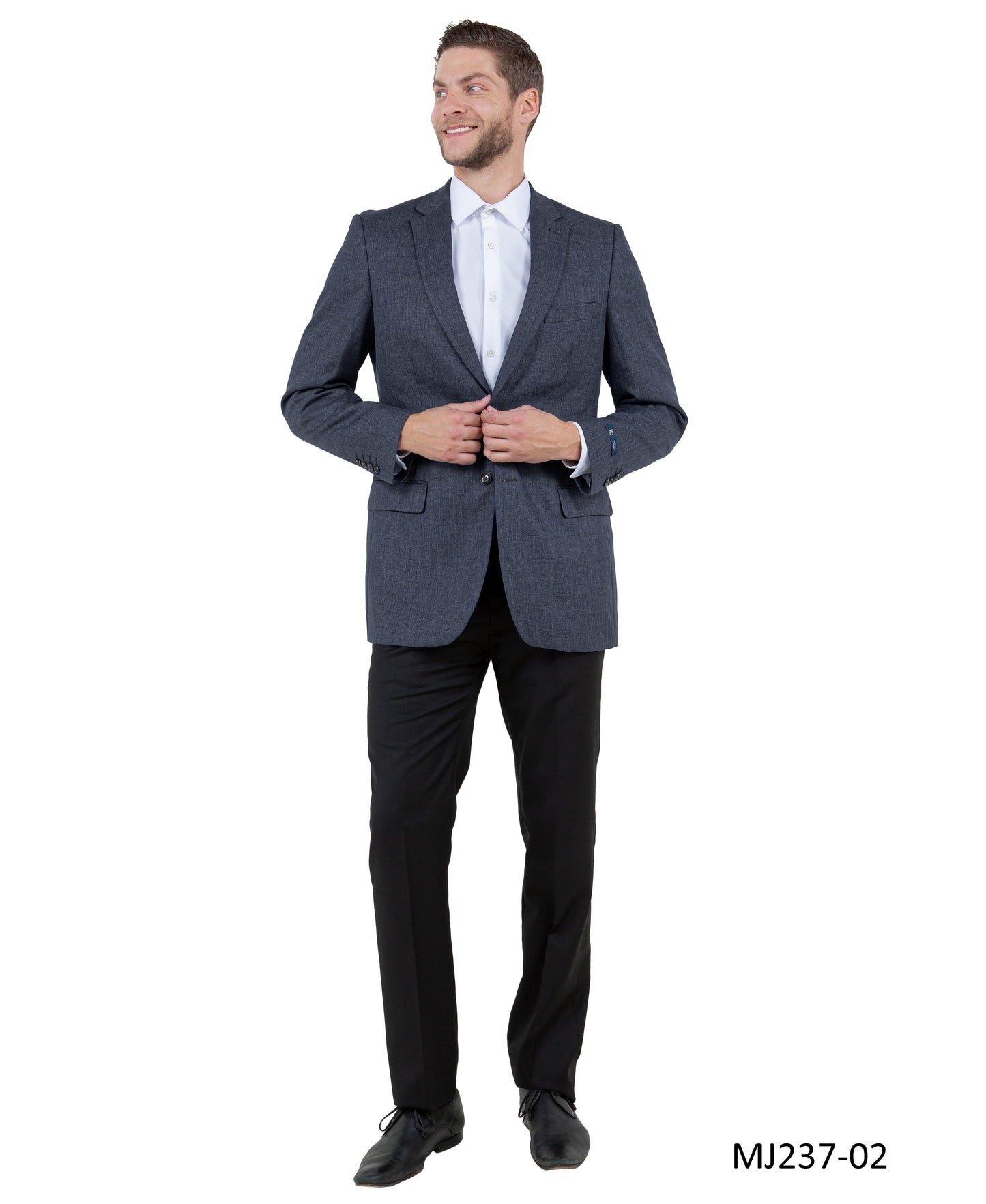 Grey Notch Lapel  Modern Fit Zegarie Men's Jacket