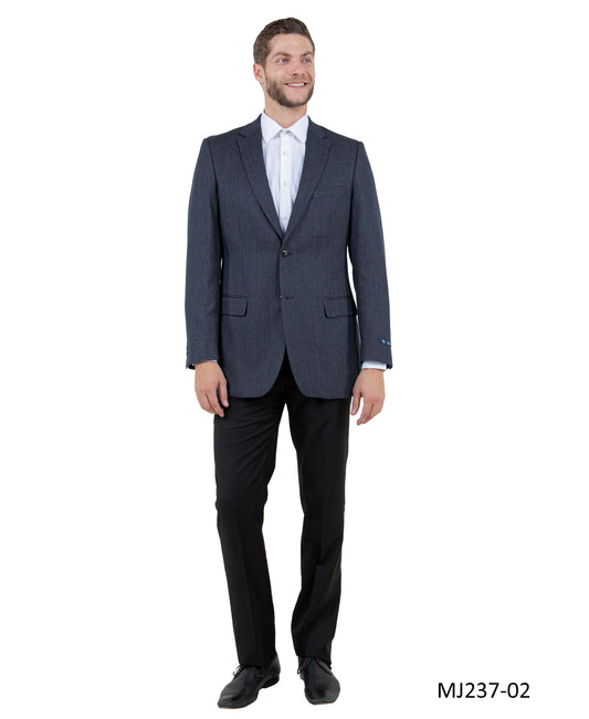 Grey Notch Lapel  Modern Fit Zegarie Men's Jacket