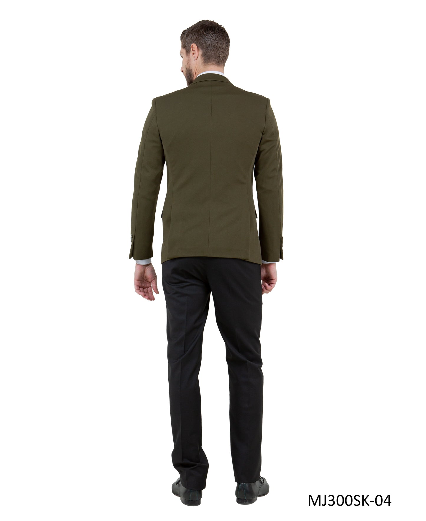 Green Peak Lapel Skinny Fit Tazzio Knit Men's Jacket