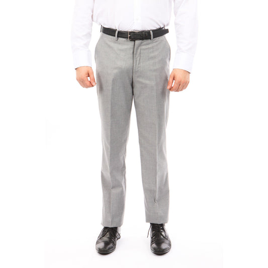 Solid Light Grey Slim Fit Tazzio Men's Pants