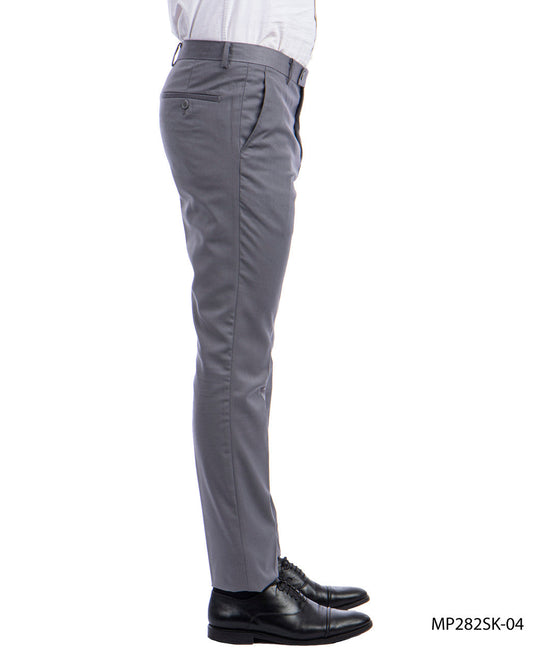 Premium Grey Skinny Fit Open Bottom Sean Alexander Men's Pants