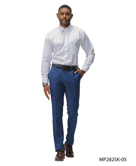 Premium Indigo Blue Skinny Fit Open Bottom Sean Alexander Men's Pants