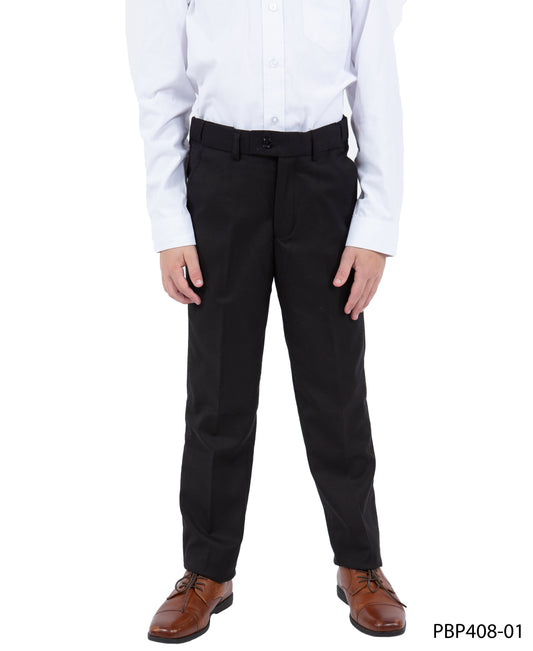 Black Slim Fit Perry Ellis Boy's Pants