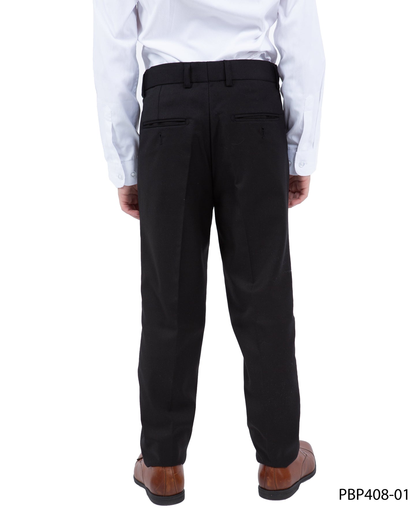 Black Slim Fit Perry Ellis Boy's Pants