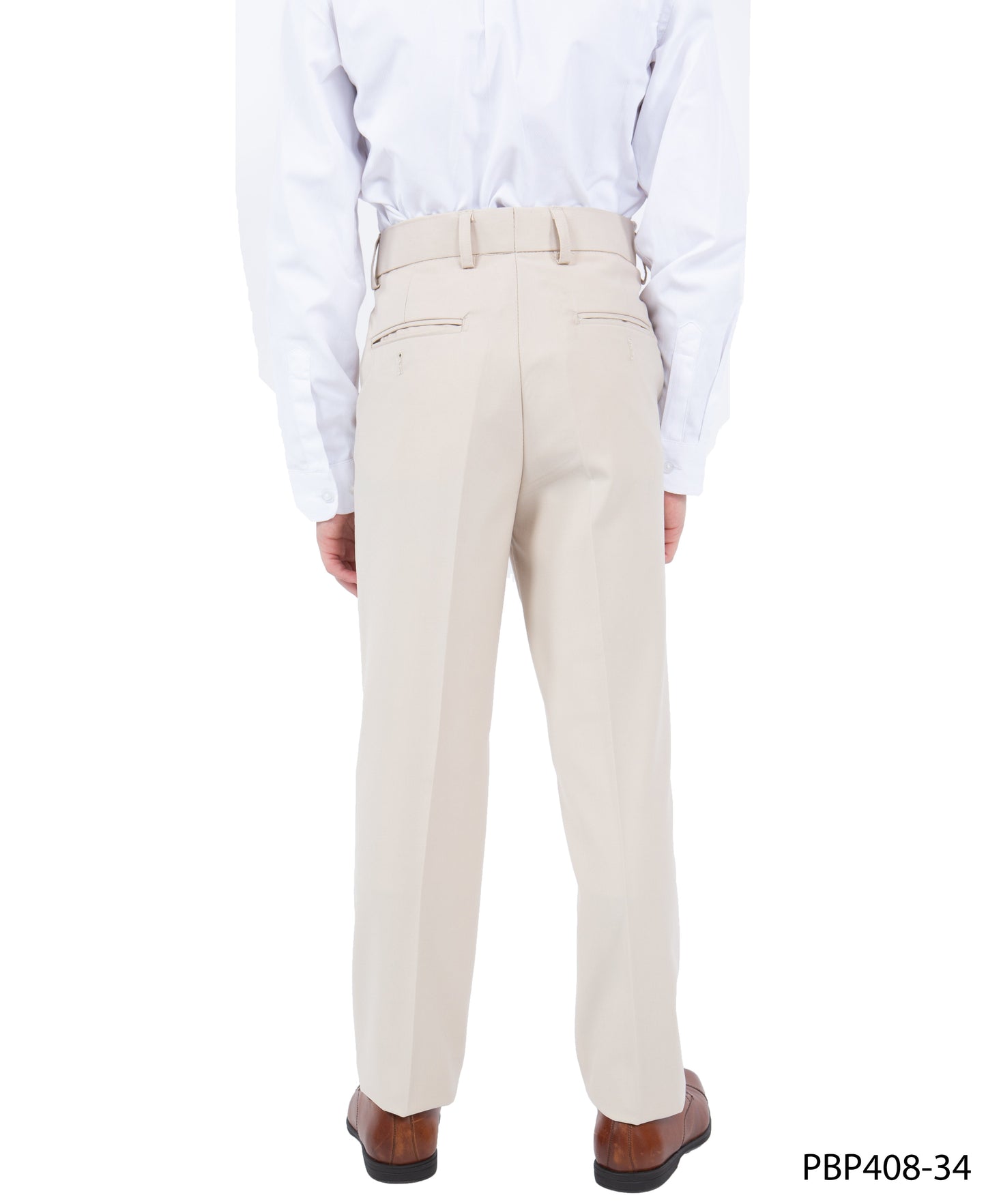 Tan Slim Fit Perry Ellis Boy's Pants