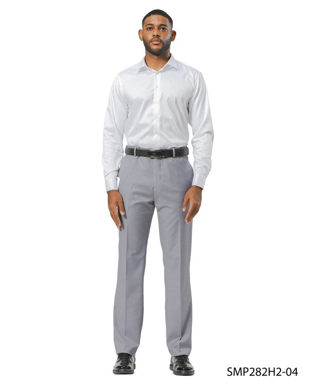 Premium Grey Hybrid Fit Open Bottom Stacy Adams Men's Pants