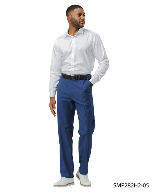 Premium Indigo Blue Hybrid Fit Open Bottom Stacy Adams Men's Pants