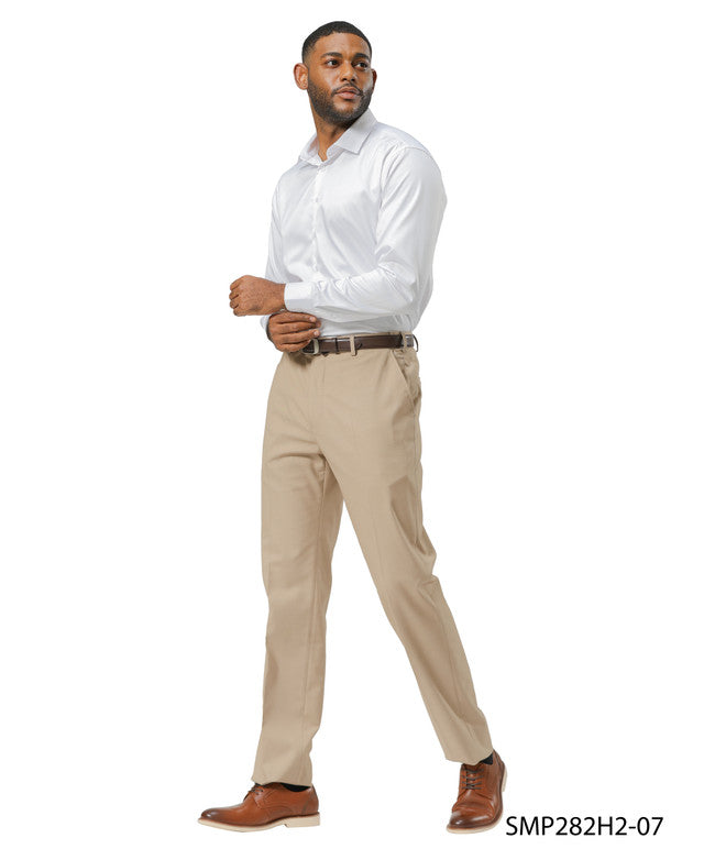 Premium Tan Hybrid Fit Open Bottom Stacy Adams Men's Pants