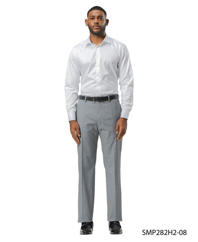 Premium Mid Grey Hybrid Fit Open Bottom Stacy Adams Men's Pants